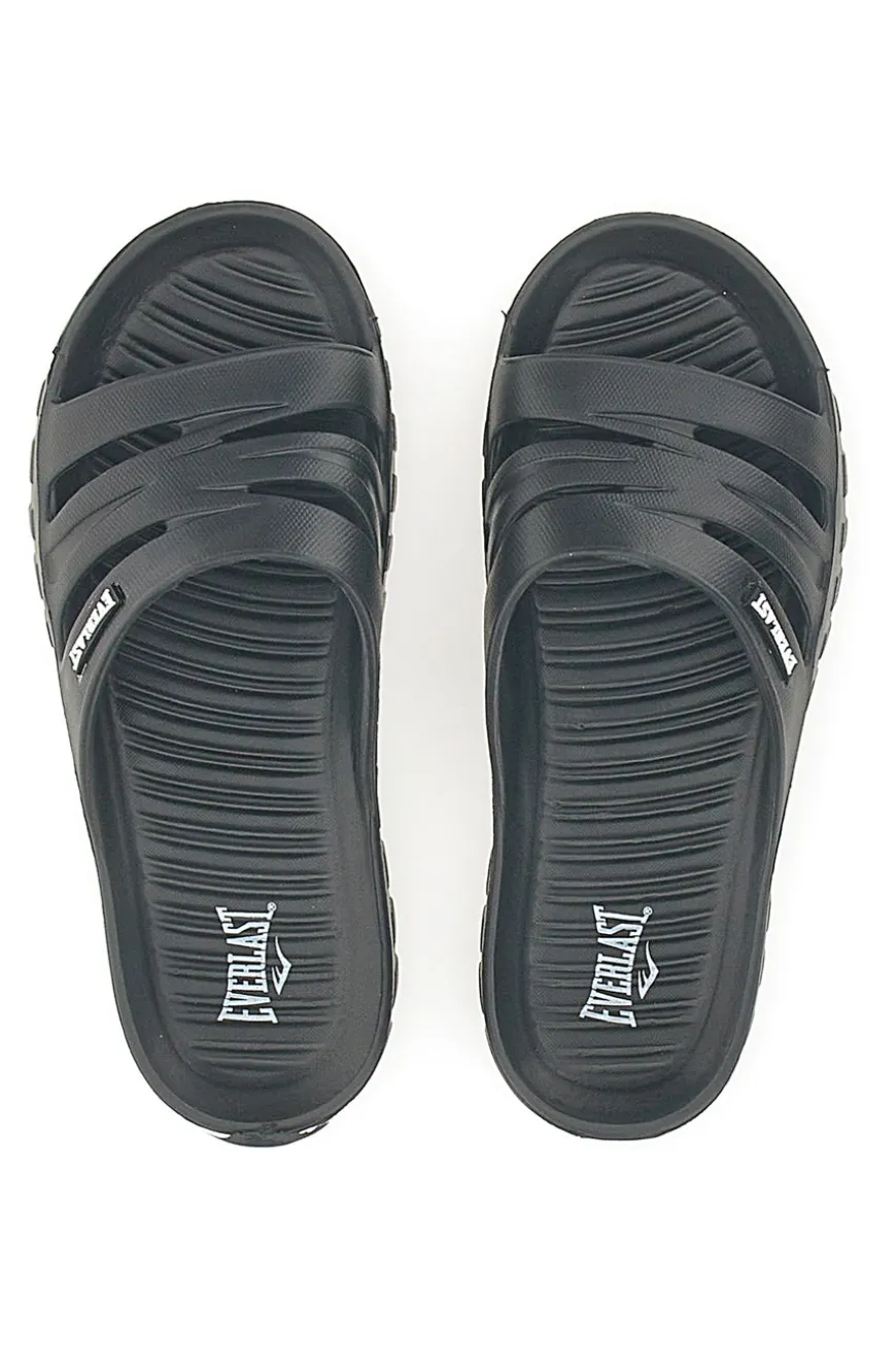 Ciabatte nere monoscocca con logo EVERLAST 2T2L 1851