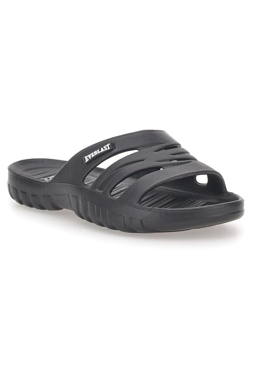 Ciabatte nere monoscocca con logo EVERLAST 2T2L 1851