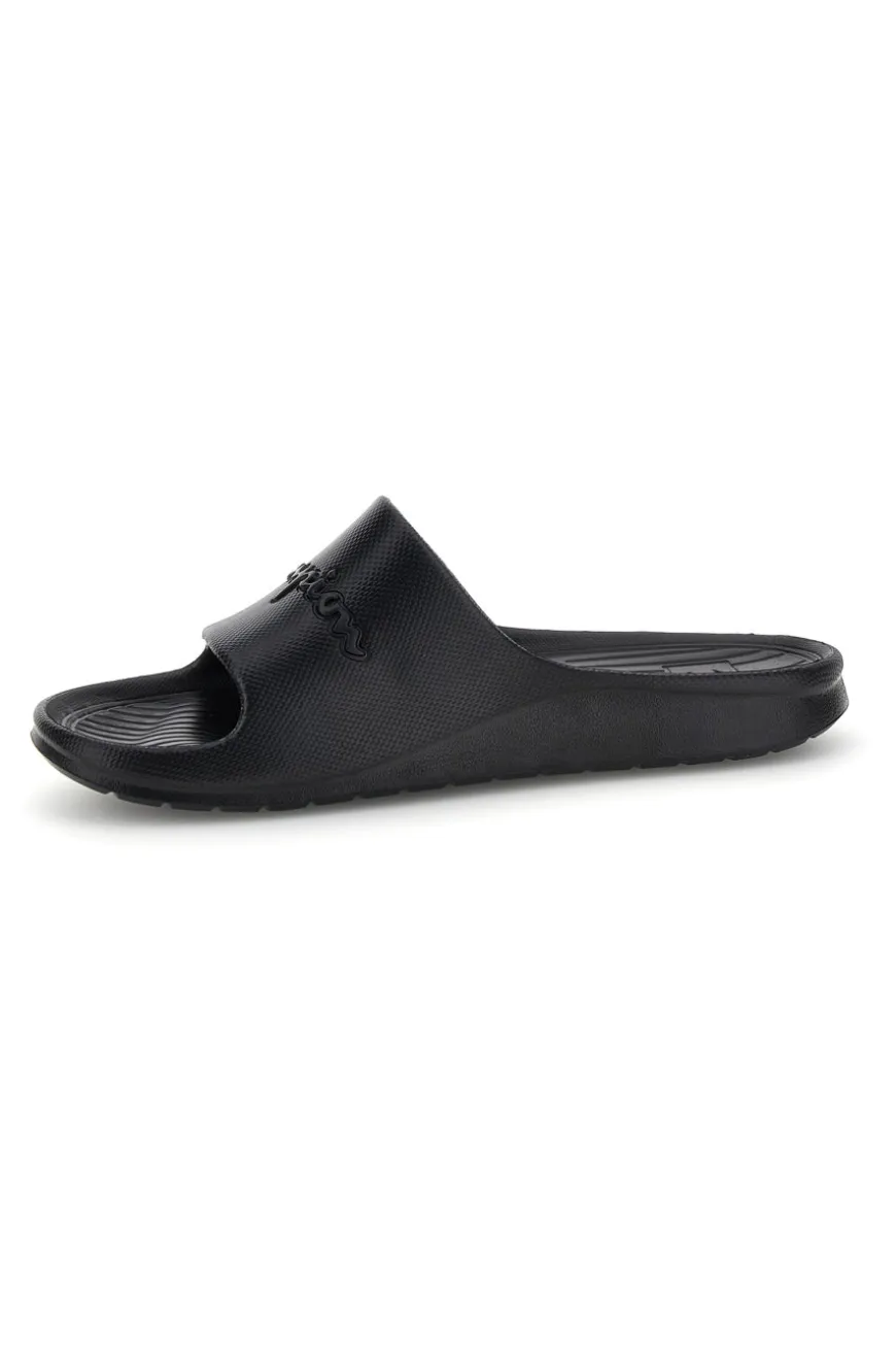 Ciabatte nero con fascia logata Champion Cabana Box Slide