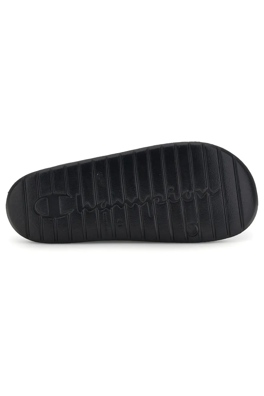 Ciabatte nero con fascia logata Champion Cabana Box Slide