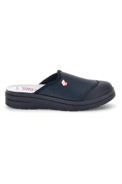 Ciabatte Professionali Blu in Vera Pelle Made in Italy Mrs chef 1753