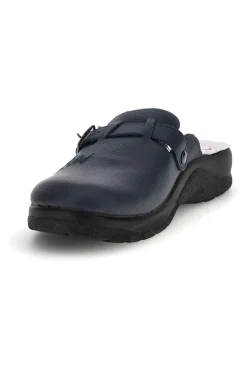 Ciabatte professionali blu in vera pelle Mr. chef 8015