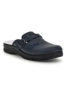 Ciabatte professionali blu in vera pelle Mr. chef 8015