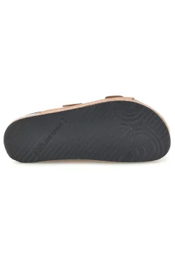 Ciabatte rosa oro con doppia fibbia Superga S11U421