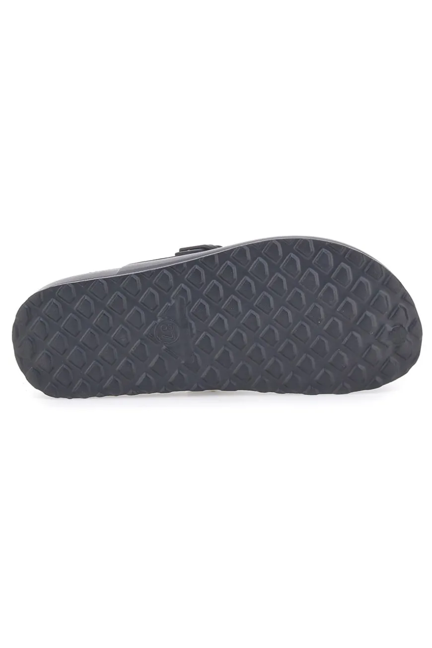 Ciabatte sabot nere in gomma con fibbia Everlast EV085