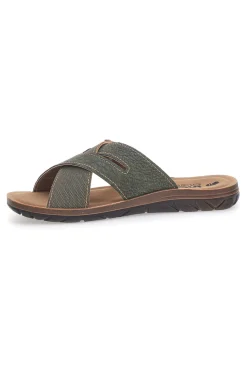 Ciabatte verdi incrociate comfort Inblu 09 VT