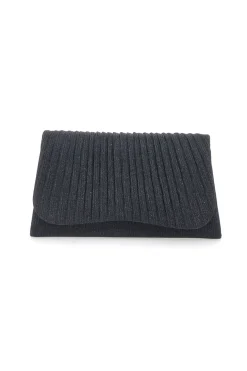 Clutch da sera nero effetto conchiglia COVERI COLLECTION SERA 099