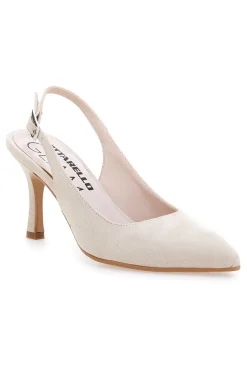 Décolleté da donna beige con cinturino slingback Pittarello Glam 5371