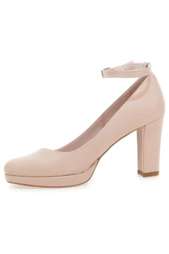 Décolleté da donna nude con cinturino e tacco largo Pittarello Glam 2594PT