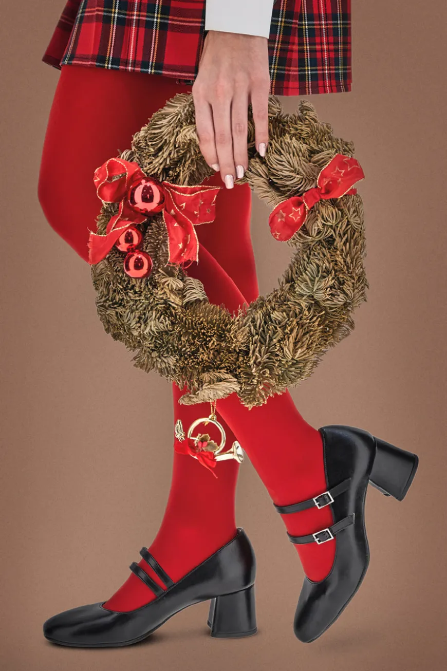 Décolleté nere con doppio cinturino e tacco largo Pittarello glam 6716