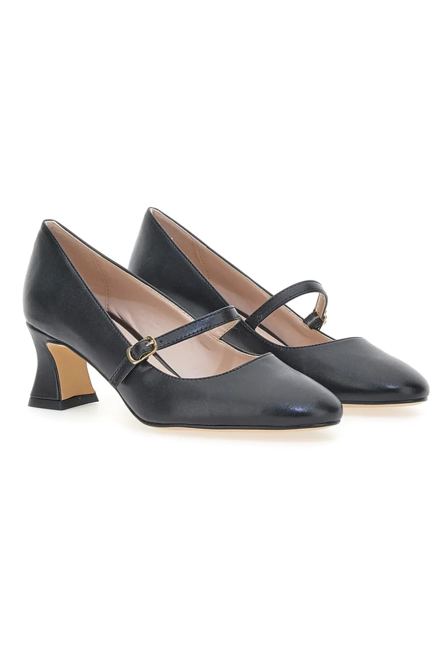 Décolleté Nere Mary Jane con Tacco Basso PITTARELLO GLAM 3605