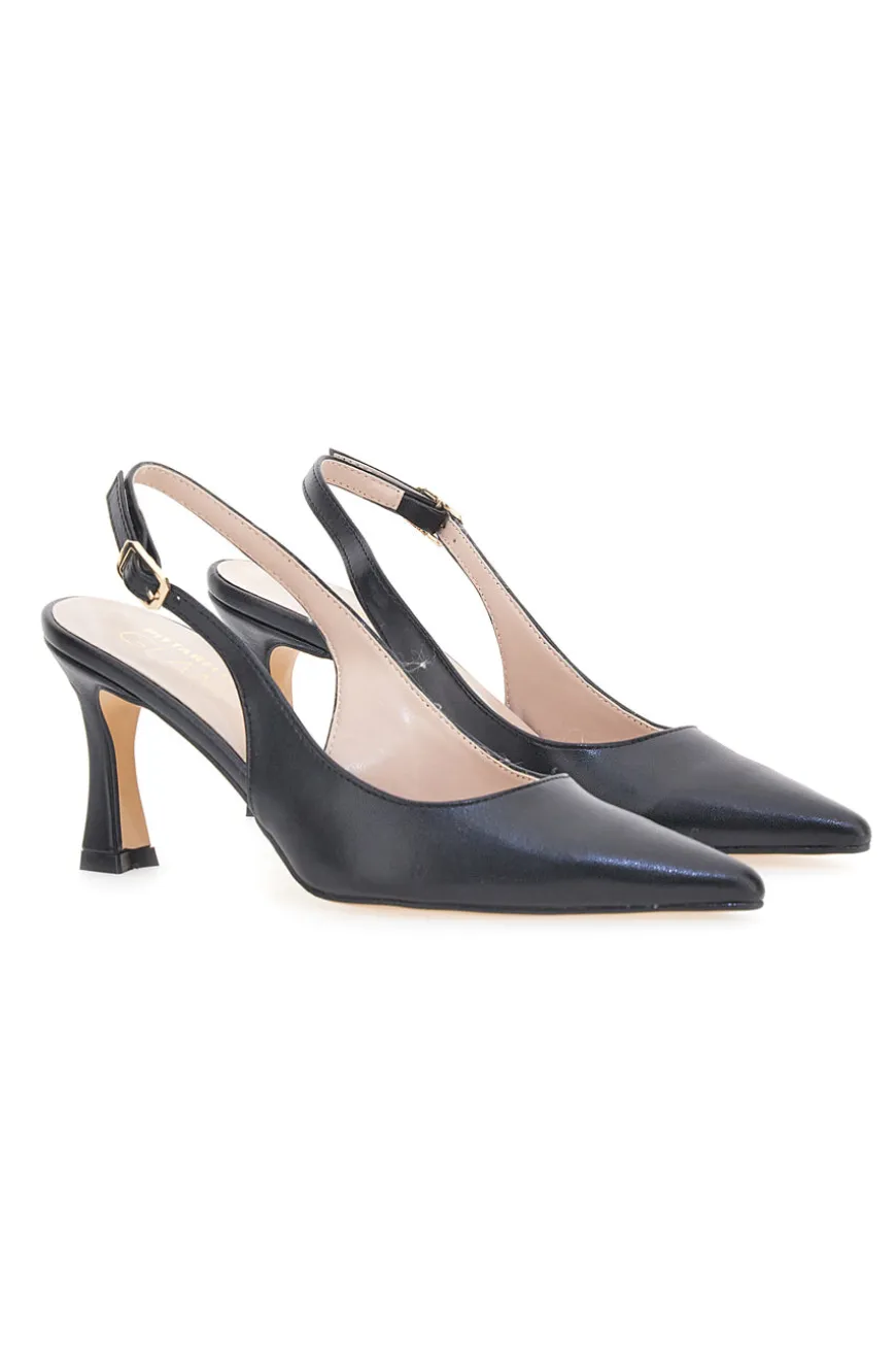 Décolleté Nere Slingback Pittarello Glam 3359