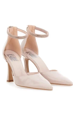 Décolleté Nude a Punta con Cinturino con Glitter PITTARELLO LOVE 709
