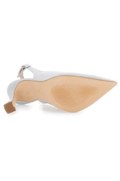 Décolleté Slingback Argento a Punta con Tacco Alto PITTARELLO LOVE 3356