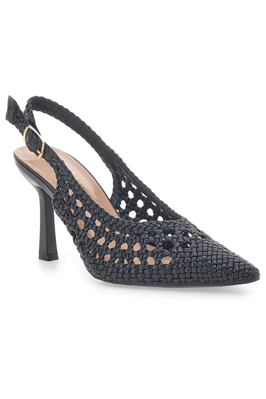 Décolleté Sling-back Nero First Lady P588