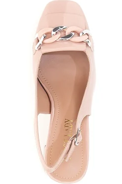 Décolleté Slingback Nude con Fibbia FIRST LADY 586
