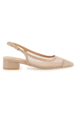 Décolleté Slingback Nude con Tomaia Traforata Mon Dieu 883137