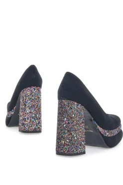Decollete Platform Pittarello Glam 3336 Nere con Glitter