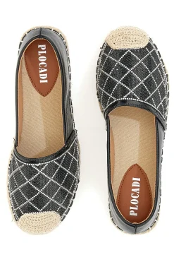 Espadrillas Plocadi 8055 Nere con strass