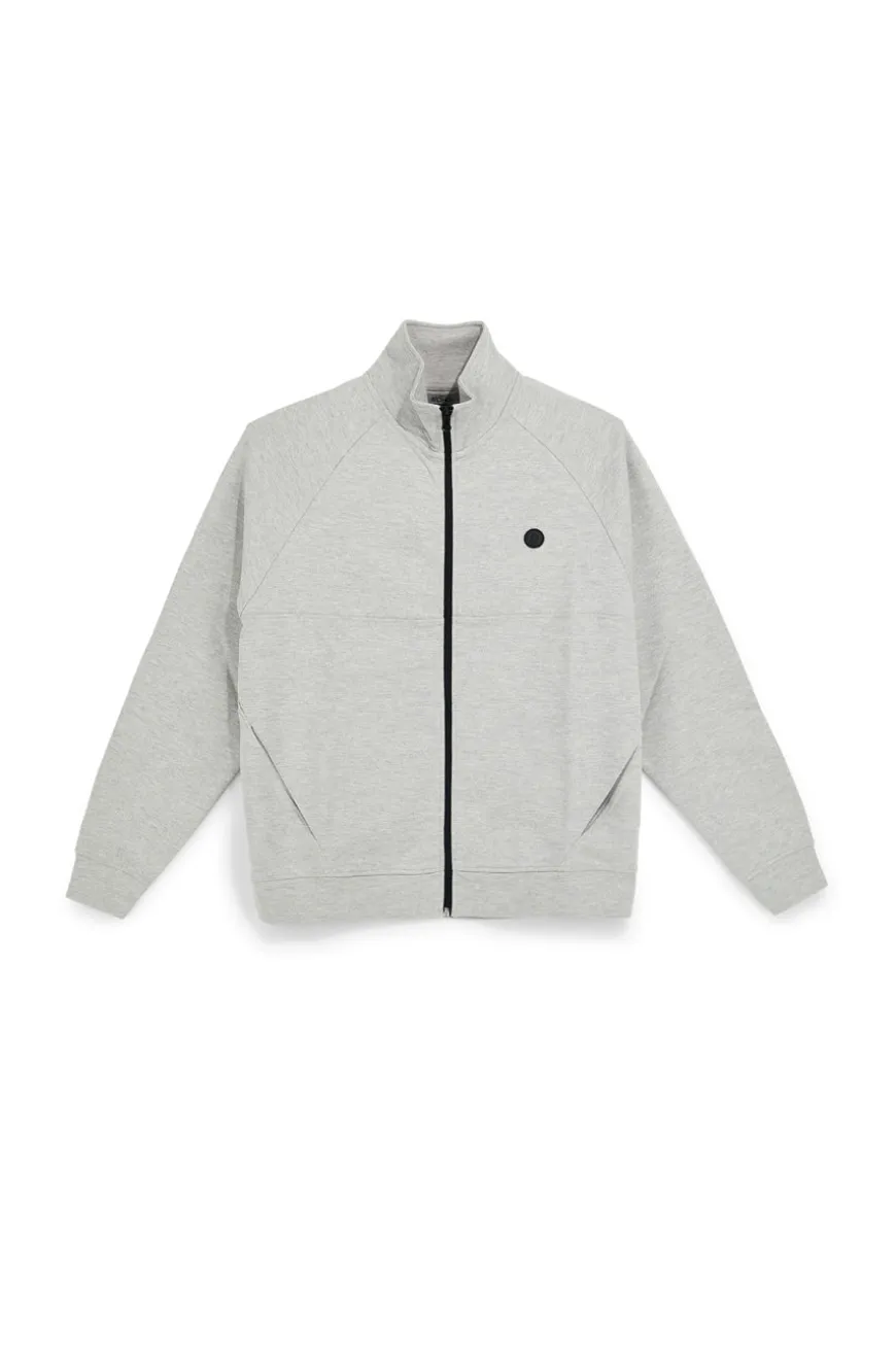 Felpa grigia con zip e collo alto Boardman Alpha pt-m-t-9072