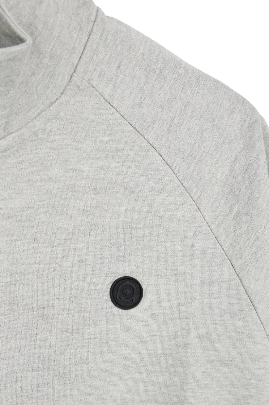 Felpa grigia con zip e collo alto Boardman Alpha pt-m-t-9072