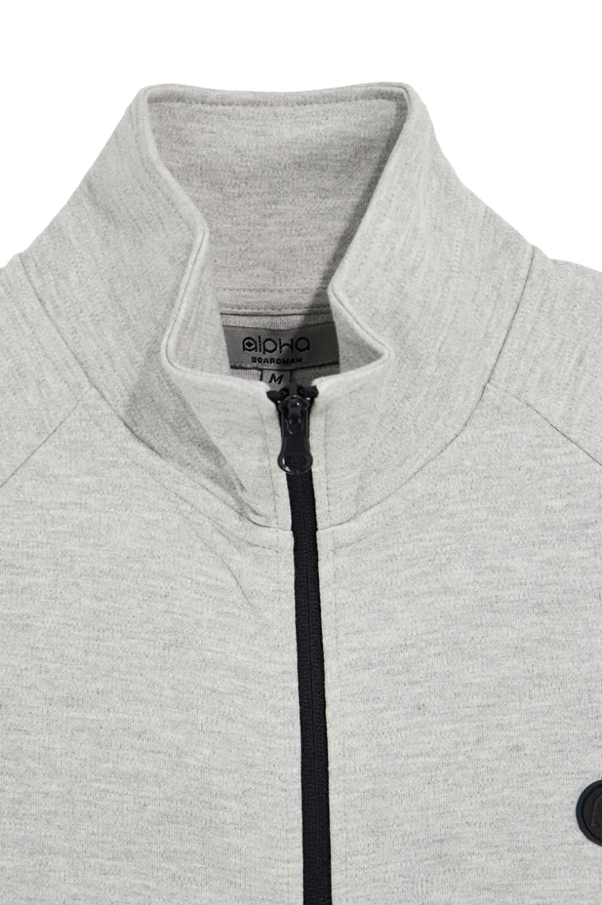 Felpa grigia con zip e collo alto Boardman Alpha pt-m-t-9072