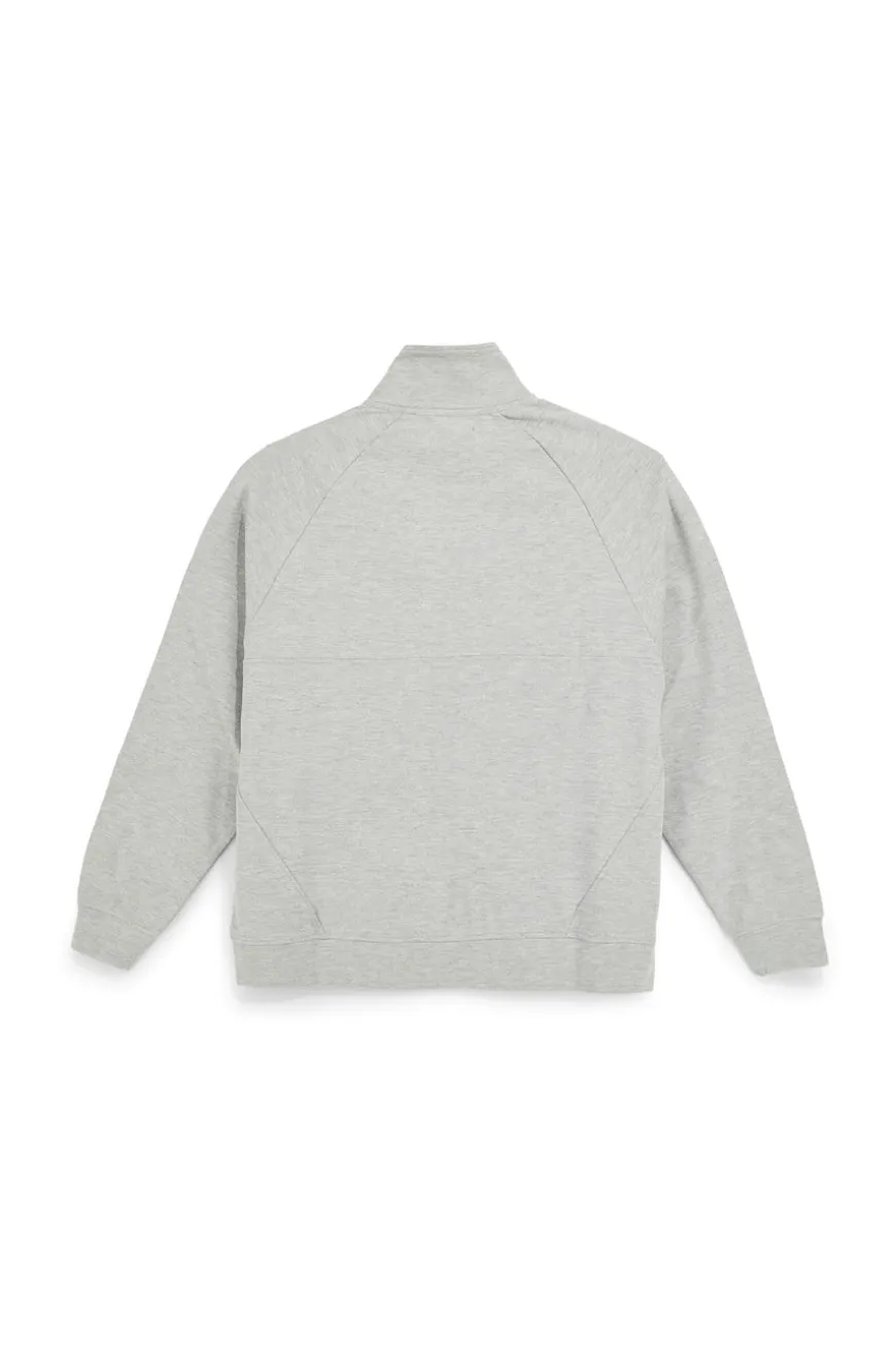 Felpa grigia con zip e collo alto Boardman Alpha pt-m-t-9072