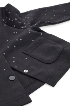Felpa nera a maniche lunghe con bottoni PITT KIDS 6005