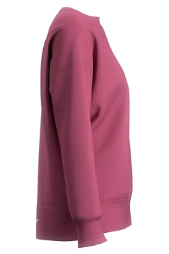 Felpa rosa crop con maniche raglan e stampa gommata Joma Breath Sweatshirt