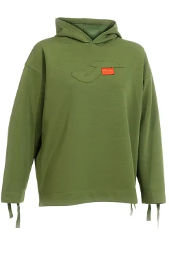 Felpa verde con lacci regolabili e logo in rilievo Joma Step Hoodie