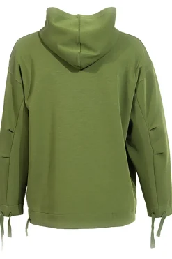 Felpa verde con lacci regolabili e logo in rilievo Joma Step Hoodie
