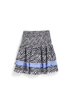 Gonna bianca e nera con stampa animalier Pitt kids PT-G-SK-9040