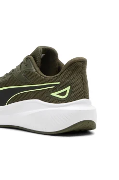 Grüne Laufschuhe mit weißer Sohle Puma Skyrocket Lite