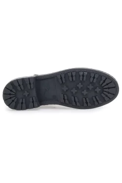 Grüne Stiefeletten aus echtem Leder mit seitlichen Reißverschlüssen Plocadi 379018