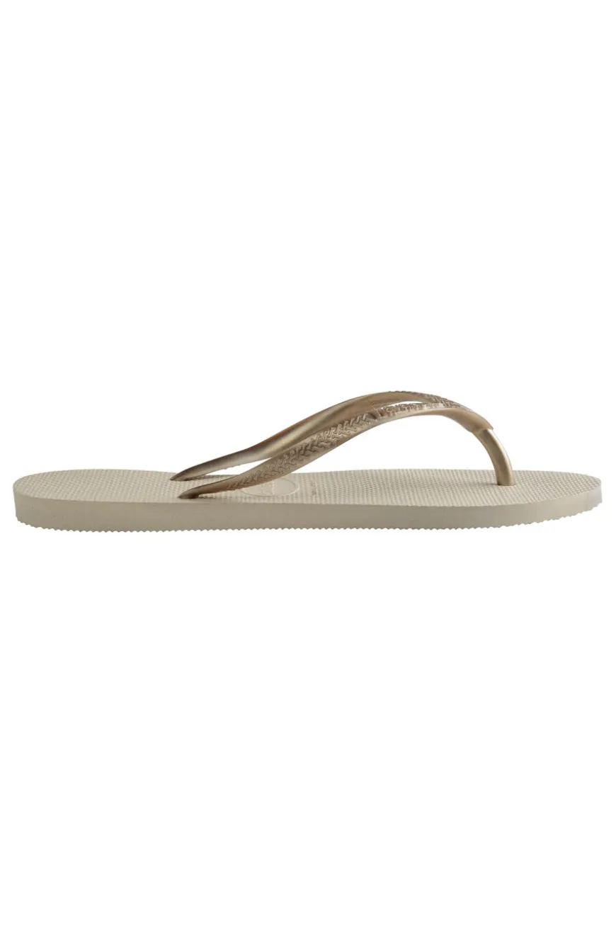 Havaianas Slip Top Cremefarbene Flip-Flop-Hausschuhe
