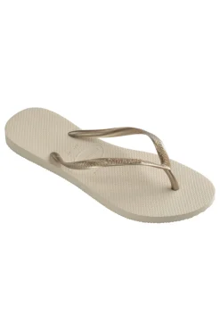 Havaianas Slip Top Cremefarbene Flip-Flop-Hausschuhe