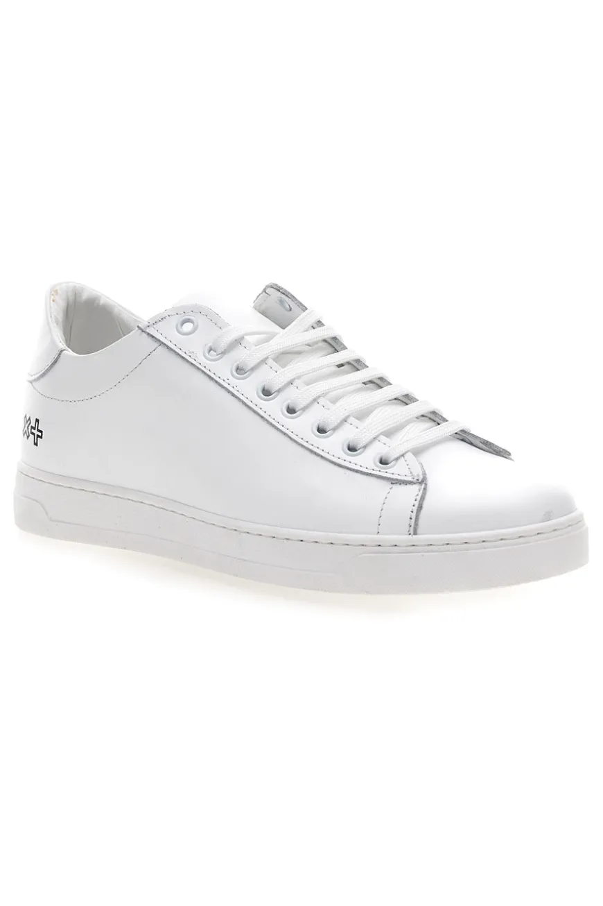 Herren Leder Turnschuhe weiß Ptr 2999