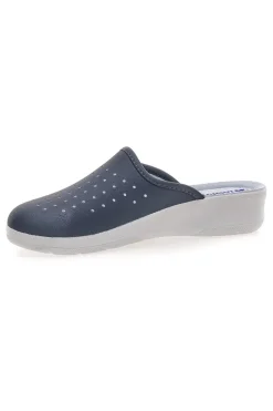 Inblu 5033 perforierte blaue Berufspantoffeln mit anatomischem Fußbett