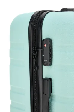 Indigeno Metropolitano 178/P Kleiner blauer Hartschalenkoffer mit TSA-Schloss