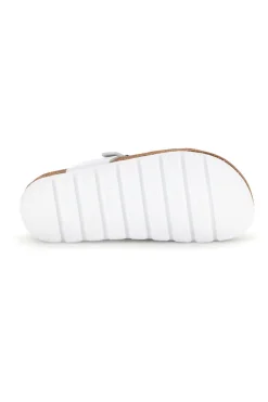 Infradito bianche con sottopiede in vera pelle Pittarello Bio 335P2177SR