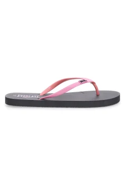Infradito nere con fascette rosa e logo EVERLAST EV061