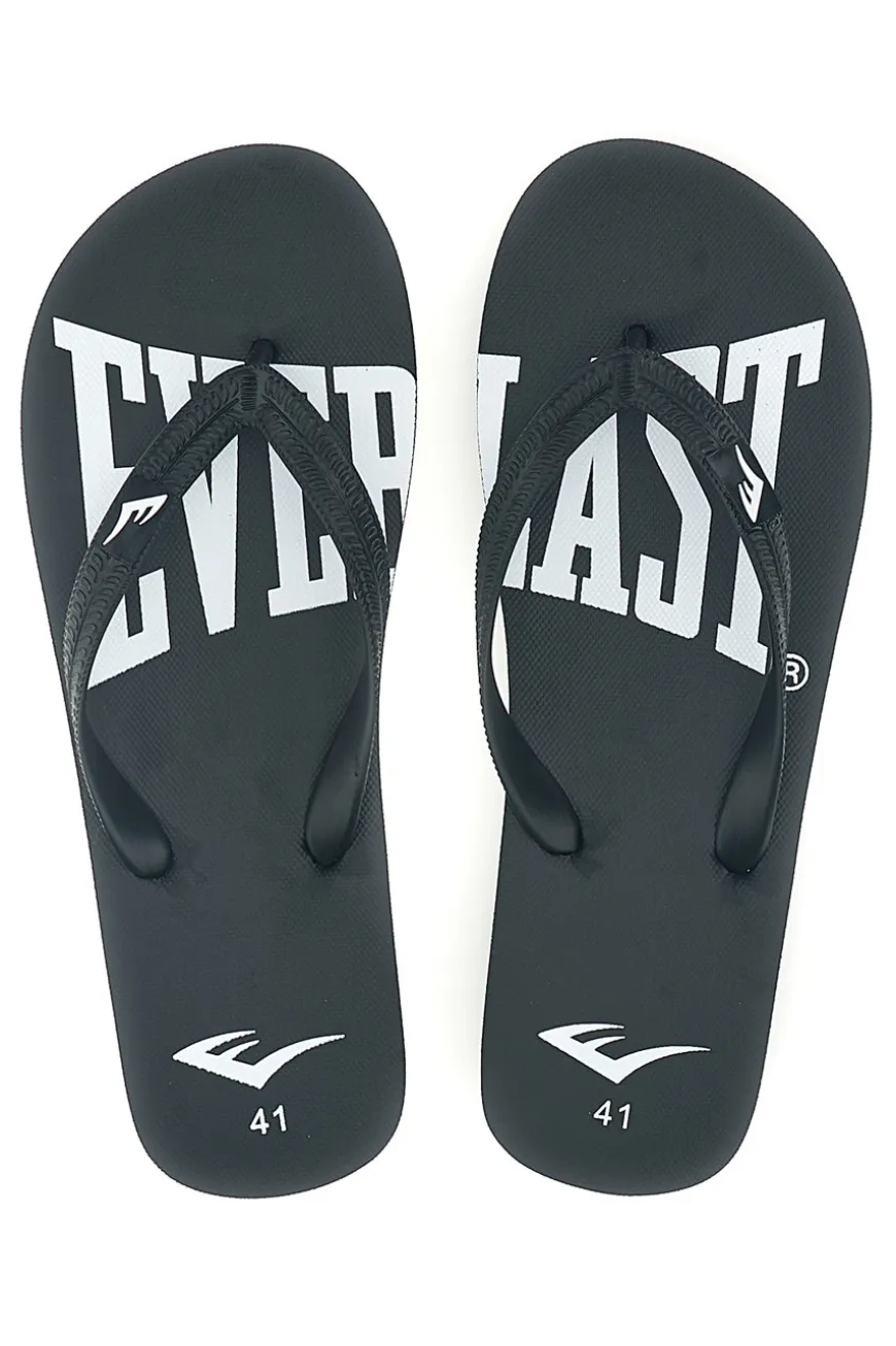 Infradito nere con logo Everlast EV010