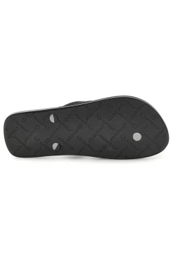Infradito nere con logo Superga S24T189
