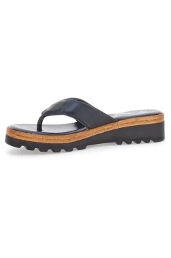 Infradito nere con zeppa Pittarello 664