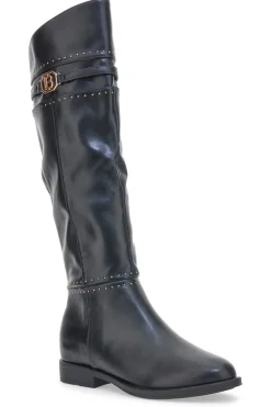 Laura Biagiotti 7912 Schwarze kniehohe Stiefel