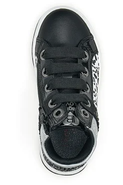 Laura Biagiotti Schwarze mittelhohe Sneakers 15542