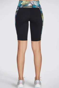 Leggings Biker Neri Skechers Gowalk Butterfly Shadow Hw