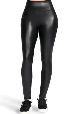 Leggings neri a vita alta in tessuto tecnico Skechers GO WALK Full Length