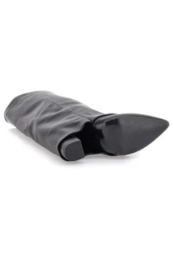 Le Havre Paris C217252 Schwarze Stiefel mit spitzem Blockabsatz