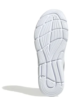 Leichte schwarze Mesh-Sneakers mit elastischen Schnürsenkeln Adidas Cloudfoam Flex